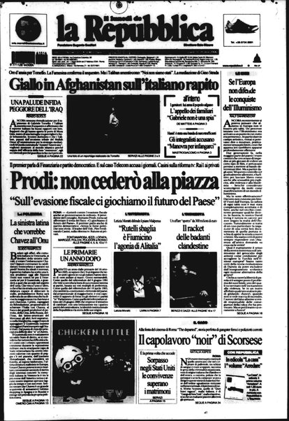 Il lunedì de La repubblica